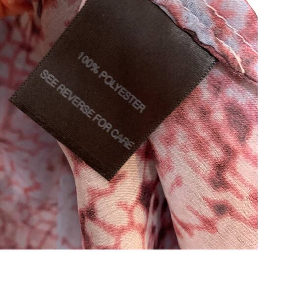 Patterson J. Kincaid Long Sleeve Sheer Top Purple Small - Picture 8 of 14